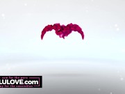 Topless babe talking openly with husband about period hormones PMDD and managing with meds plus Turkey Day plans - Lelu Love 3/16