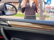 Busty Girl Fucks Uber Driver - Public Parking Lot Sex 1/16