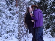 Sex in the winter forest while the snow is falling - RosenlundX - HD 2/16