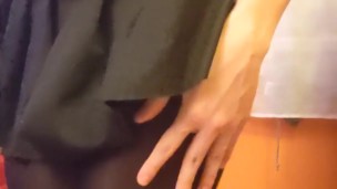 Femboy show off thick sticky cock and fat juicy ass