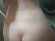 My stepaunt gets horny & surprises me in the bathroom while I take a shower 12/16