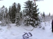 Sex in the winter forest while the snow is falling - RosenlundX - VR 360 - 5,7k 30fps 3/16