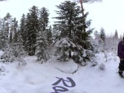 Sex in the winter forest while the snow is falling - RosenlundX - VR 360 - 5,7k 30fps 6/16