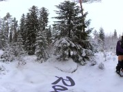 Sex in the winter forest while the snow is falling - RosenlundX - VR 360 - 5,7k 30fps 7/16