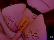 Tied up girlfriend having fun after party. She is a free use anal slut 11/16