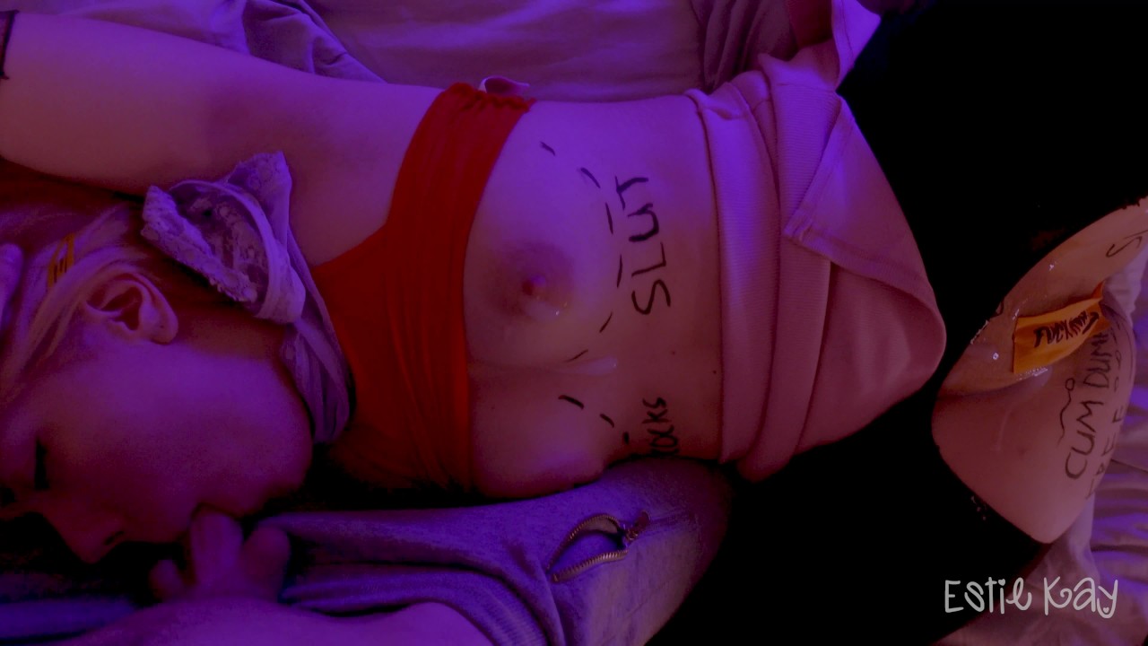 Tied up girlfriend having fun after party. She is a free use anal slut - Free Sex Video - RedTube