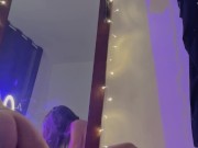 Riding a dildo, sucking a cock 12/16