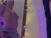 Riding a dildo, sucking a cock 14/16