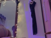 Riding a dildo, sucking a cock 8/16