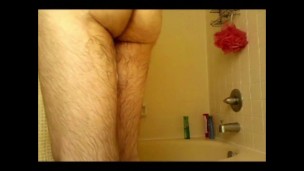 Wake up and masturbate in the shower time Uncut cock jack off