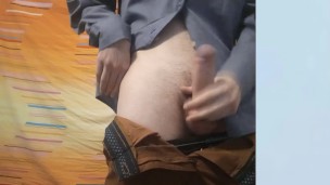Solo male masturbation - Cumshot