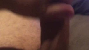 Big Dick Unloads 2 Huge Cumshots In A Row On Belly