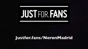 Neron plays with a butt plug and shoots his load in less than five min