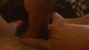 Playing with my dick with my dick vibrator