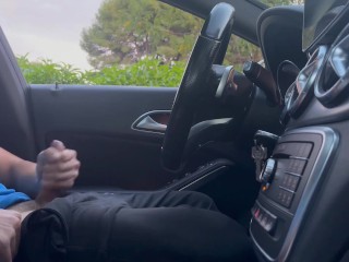 DickFlash! The girl I like jerks me off in public after leaving the gym