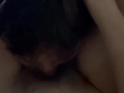 My first ever lesbian experience getting my hairy pussy ate 15/16