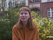 Ersties: Redheaded Bonnie Toys Her Hairy Pussy 3/16