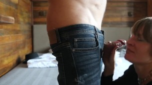 exciting blow job for money with a new client - escort service