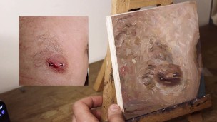JOI OF PAINTING EPISODE 73 - Nipple Play Details