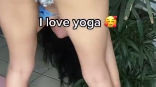 Asian Latina Sexy Yoga