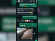 Conversación de WhatsApp con la hermana virgen de mi mejor amigo termina en follada 10/16