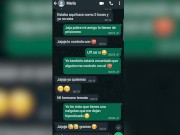 Conversación de WhatsApp con la hermana virgen de mi mejor amigo termina en follada 2/16