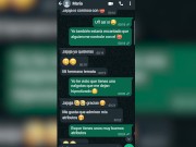 Conversación de WhatsApp con la hermana virgen de mi mejor amigo termina en follada 3/16