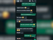Conversación de WhatsApp con la hermana virgen de mi mejor amigo termina en follada