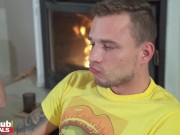 Fakehub - Hot Step Mom offers up her ass for anal sex to horny young step son at Thanksgiving dinner 1/16