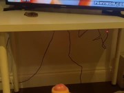 Moaning loud while I jerk my 8 inch dick to big tits porn 13/16