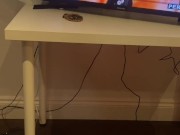 Moaning loud while I jerk my 8 inch dick to big tits porn 14/16