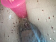 Filmed how the shoved a rubber dick into her anal 5/16