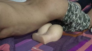 Fucking with my sex toy.