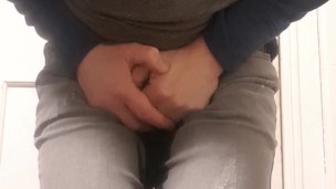 couldn't hold it in, and wet my jeans