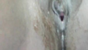Creampie mientras me masturbo