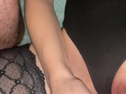 A plumber Fucked a young mother with big tits and finished in her mouth 7/16