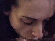 Blowjob queen drains my cock again with her throat 1/16