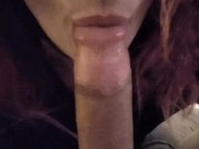 Blowjob queen drains my cock again with her throat 3/16