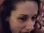 Blowjob queen drains my cock again with her throat 7/16