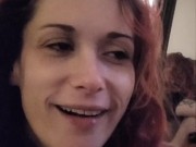 Blowjob queen drains my cock again with her throat 9/16