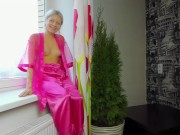 Vasya Sylvia shows legs fucks anal dildo and uses butt plug 1/16