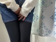 デニムミニスカートでおしがましておちびりおもらし 12/16