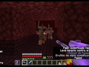 Cogida en minecraft