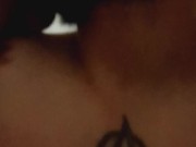 Dougie Foot Worships Vampwolfbanger then she swallows cum load 4/16