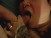 Dougie Foot Worships Vampwolfbanger then she swallows cum load 9/16
