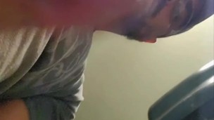 Giving my camera a facial at work