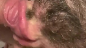 Throat fucking my bearded man