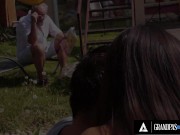 GrandpasFuckTeens - Sexy Teen Frida Sante Fucks With An Old Grandpa With A Big Gray Beard 1/16