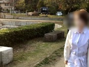 『素人個人撮影』巨乳熟女にピタッと白シャツで/ノーブラ散歩＆露出オナニー潮吹き//流出/晒し/視姦♡　japanese/hentai/asian/milf/mom/big tits/日本人/塾女/人妻 12/16