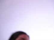 Femdom. Two dominatrixes in latex pegging their sissies in the mouth. 12/16